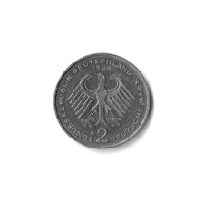 1994 Germany - 2 Deutsche Mark - 751 - Copper Nickel Clad Nickel - 7g