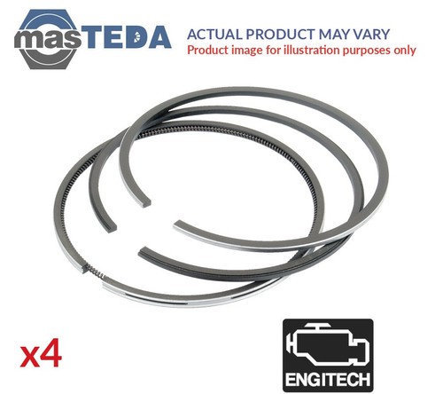 ENT041055 STD ENGINE PISTON RING SET ENGITECH 4PCS FOR MITSUBISHI LANCER VIII