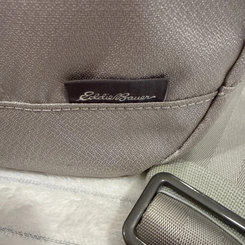Bolso de Hombro Eddie Bauer Gris con Cremallera Roja Nylon O14 Foto 3 de 4
