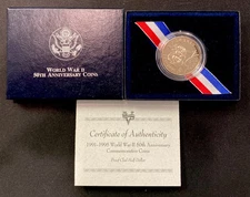 1991-1995 WWII 50th Anniversary! OGP and COA! ENN Coins