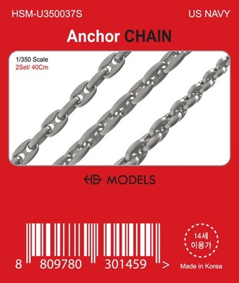 HS-MODEL U350037S 1/350 US NAVY Anchor CHAIN