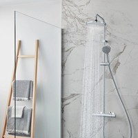 hansgrohe Vernis Blend 200 EcoSmart Thermostatic Dual Head Bar Mixer Shower