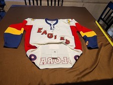Colorado Eagles CHL Authentic Pro Hockey Jersey  Size 44 Fight Strap Avalanche