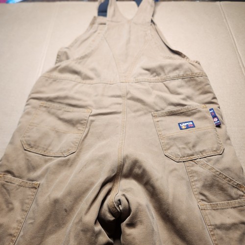 Lapco FR Brown Insulated Double Knee Bibs Overalls Medium Reg Cat 3 (36x30) - Picture 5 of 14