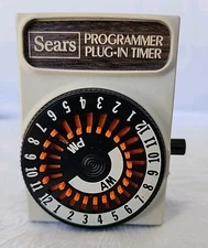 Sears Programmer Plug-In Timer Indoor Dial AM/PM Timer