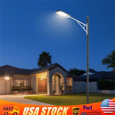 Street Light Pole Outdoor Street Courtyard Parking Lot Lighting Post Stable Base