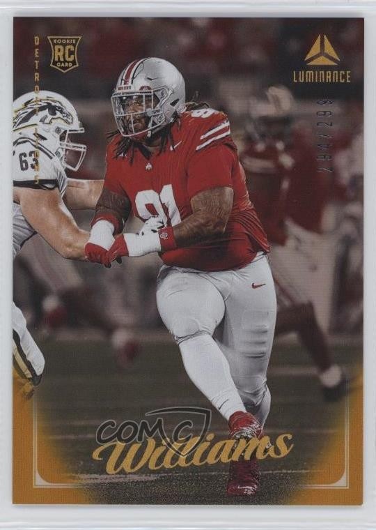 2025 Panini Luminance Rookies Gold /299 Tyleik Williams #151 Rookie RC 1ce5