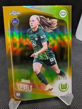 202526 Topps Chrome Uefa Womens Janou Levels Gold Refractor Rc 50 Wolfsburg 202526 Topps Chrome Uefa Womens Janou Levels Gold Refractor Rc 50 Wolfsburg