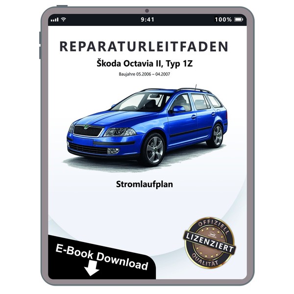 Skoda Octavia 1Z 2006-2007 StromlaufpläNe Sicherungsbelegung Elektrik Download-image
