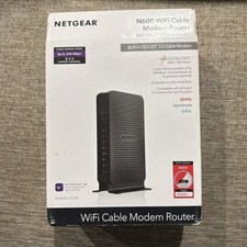 NETGEAR N600 WiFi Cable Modem Router C3700 - DOCSIS 3.0, Dual Band