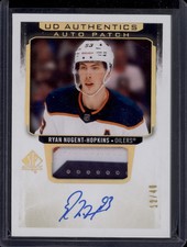 2020-21 SPA Ryan Nugent-Hopkins UD Authentics 3-Color Patch Auto SSP /49