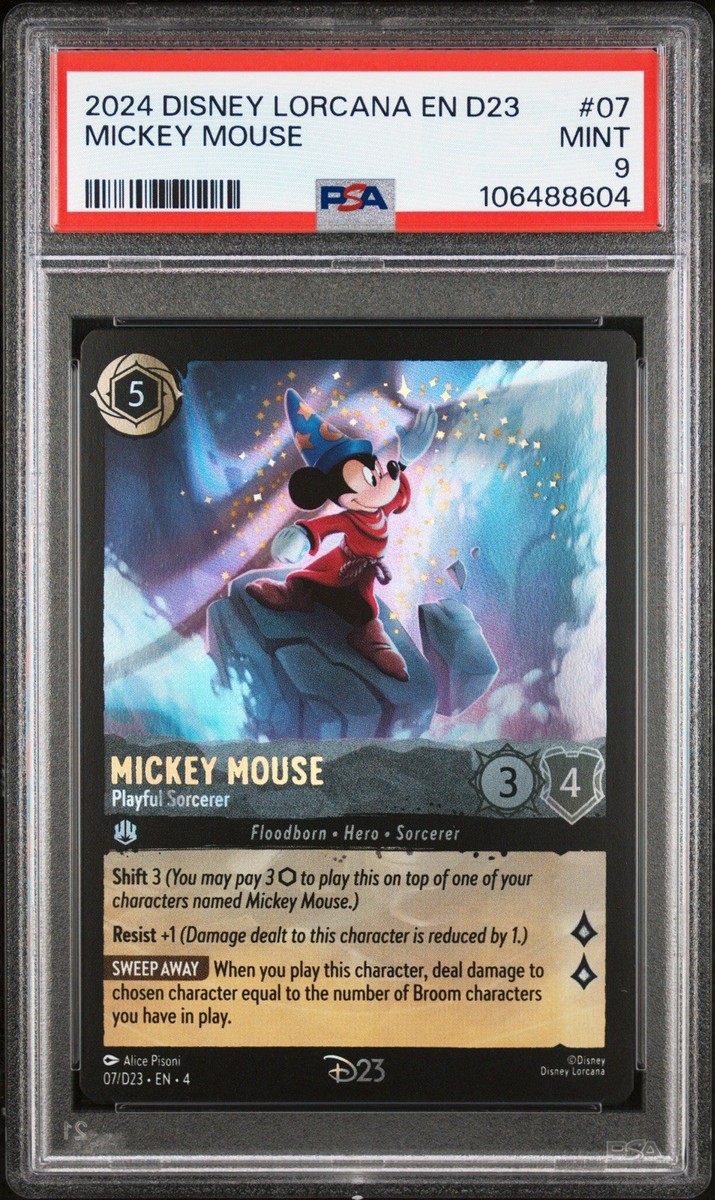 ★PSA9★ ディズニー ロルカナ D23 ミッキー マウス expo2024 2024 DISNEY LORCANA EN D23 EXPO PROMO MICKEY MOUSE PLAYFUL