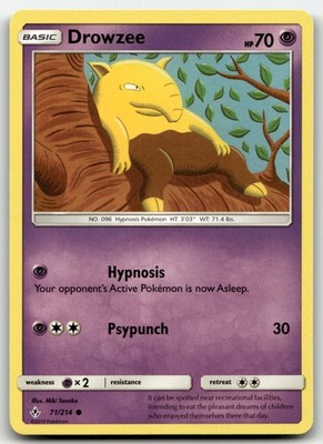 Drowzee Unbroken Bonds 71/214