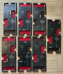 Lot of 7 1930s Vintage Antique Little Slam Bridge Boards