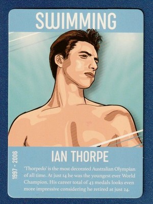 IAN THORPE 2020 Bubblegum Stuff G.O.A.T Game Card Greatest Of All Time GOAT*