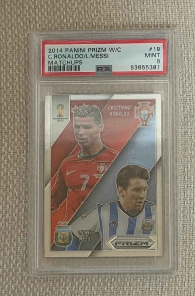 2014 Panini Prizm World Cup Cristiano Ronaldo Lionel Messi #19 for