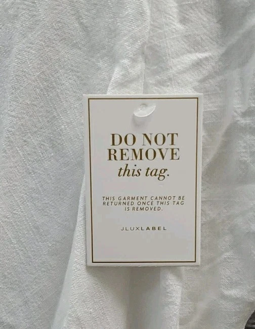 Nueva Falda J.Lux Label Primavera Acanalada Frontal Abertura Lino Blanca Talla XL Foto 4 de 4