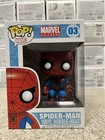 Funko Pop Marvel Universe Spider-Man #03 Vaulted OG Large Font First Run 🔥 🔥