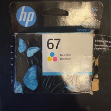 3241 Genuine HP 67 Tri-Color Ink Cartridge 3YM55A OEM Sealed Open Box