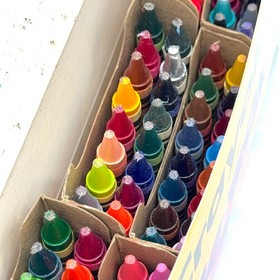 Vintage Crayola Crayons Sega Pico Promo 96 Big Box Open Box Unused 1994 Made USA