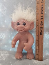 Vintage 1977 Thomas Dam Troll Doll White Hair