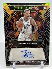 2023 Obsidian Jeremy Sochan Rookie Eruption Auto  /99 SSP RC Spurs Knicks