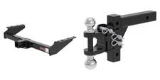CURT Trailer Hitch Tow Package 2in Receiver Class 4, Dual Ball Mount 14029-45049