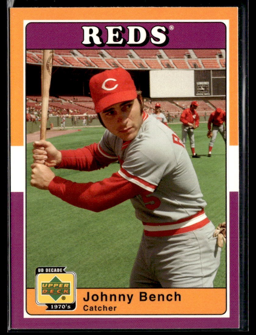 2001 Upper Deck Decade 1970's #87 Johnny Bench Reds Baseball Card 0101P