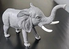 Greenbrier International Hard Plastic Gray Elephant Animal Figure 6"