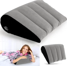 Inflatable Wedge Pillow for Traveling, Portable Blow up Travel Wedge Pillow for
