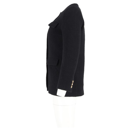 Nili Lotan Button-Detailed Tweed Blazer in Black Cotton - Picture 5 of 6