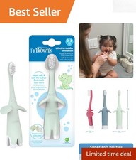 Dr. Brown's Elephant Infant-To-Toddler Toothbrush - Soft Mint Design for 0-3