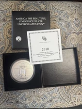 2010 P Hot Springs America the Beautiful 5 Oz Silver P