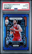 2023-24 Panini Prizm Euroleague Basketball Nicolo Melli Blue /199 PSA10 #163