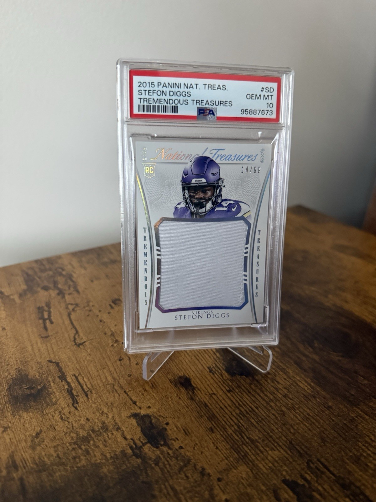 Stefon Diggs Panini National Treasures Tremendous Treasures #SD Base