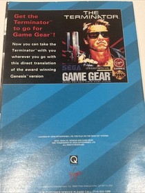 The Terminator (SEGA CD) Manual Only w/ Reg. Card Great Condition No Game