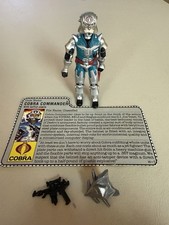 1987 GI Joe ARAH Cobra Commander V3 Battle Armor Near Complete File Card