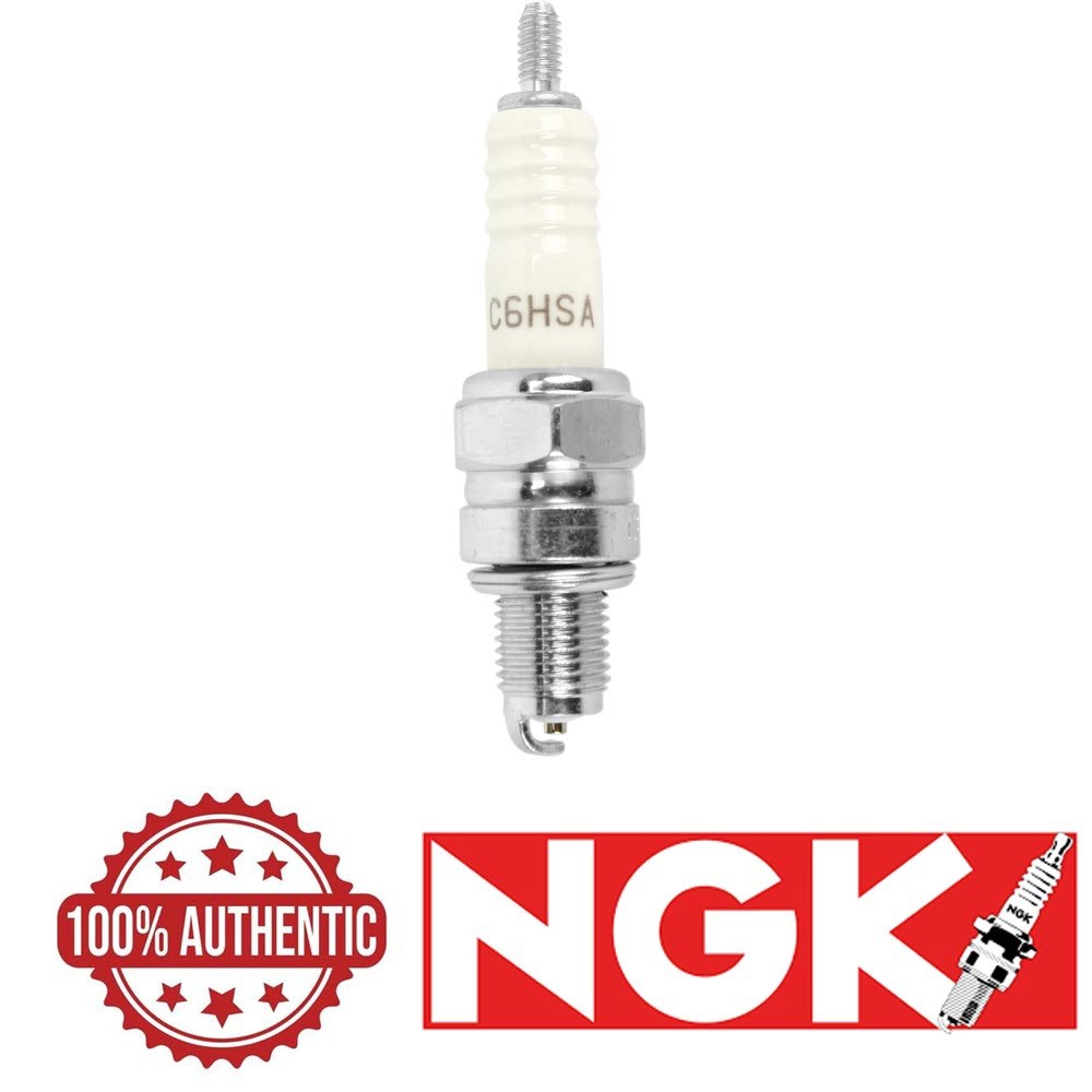 NGK C6HSA SPARK PLUG FOR CHINESE SCOOTERS WITH GY6 150cc OR QMB139 50cc MOTORS