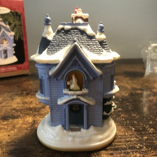 Hallmark Keepsake Ornamento La Notte Prima di Natale Windup Musica e Movimento 1997 - Foto 5 di 12