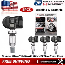 4pack Programmable Tpms Mx-sensor 315mhz 433mhz For Autel Scanners Ts408 Ts508