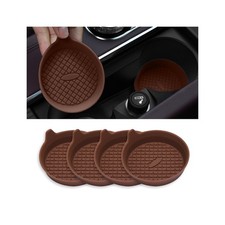 4 Pack Car Cup Coasters, Silicone Insert Recessed Car Cup Holder Coffee