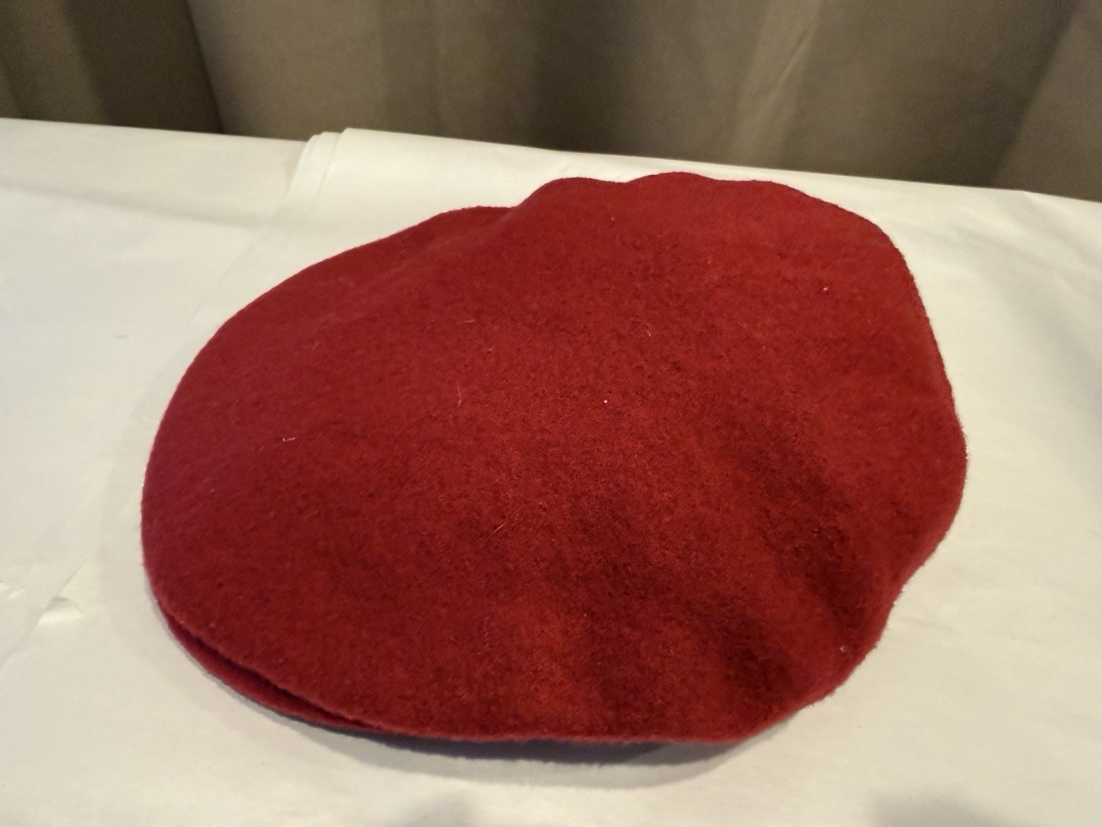 ❤️KANGOL Hat Unisex size L Red Beret Cap Made In England 100percent Wool VTG image 7
