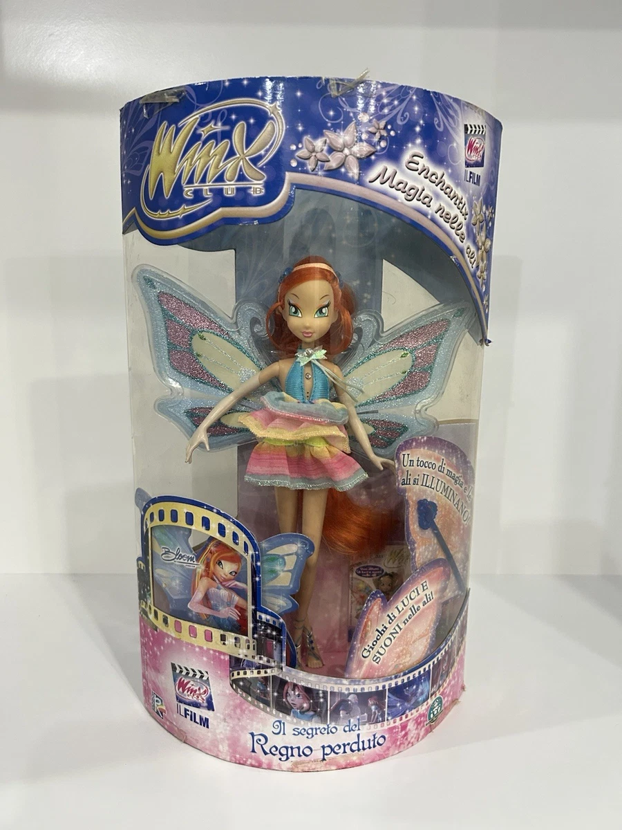 Bambola Winx Bloom Stile Nero-Rosso – Ali Rimovibili E Articolata | Giocattolo 23cm Per Bambine 4+ Anni