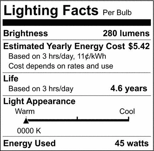 Satco S8519 130-Volt 45-Watt R20 Medium Base Light Bulb, Frosted - Image 2 of 4
