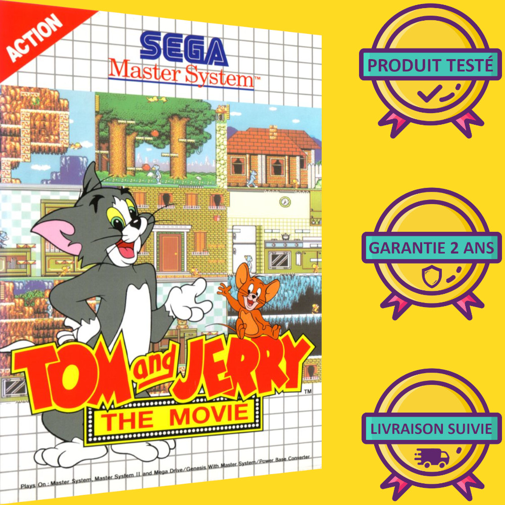 TOM AND JERRY THE MOVIE SEGA MASTER SYSTEM (MS) PAL-EURO