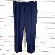 Polo Ralph Lauren Pants Women  s Sz 6 Blue Straight Leg Wool Blend NWT