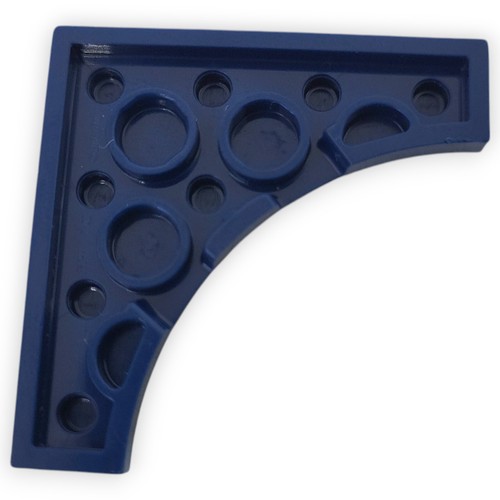Lego Platte 2x Gebogen Flach 35044 Curved Cutout 4x4 Dark blue Dunkelblau Ersatz - Bild 4 von 4