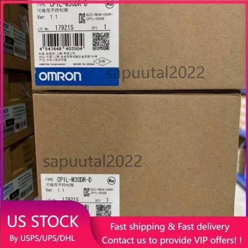 Original Omron CP1L-M30DR-D PLC Programmable Controller CP1LM30DRD New In Box