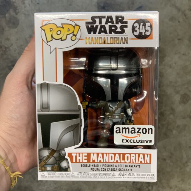 Funko POP! Star Wars The Mandalorian Chrome Amazon Exclusive #345 | eBay