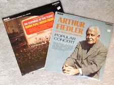 Arthur Fiedler Evening at the Pops.. 2 Vinyl LP's Pop Classics 1960’s